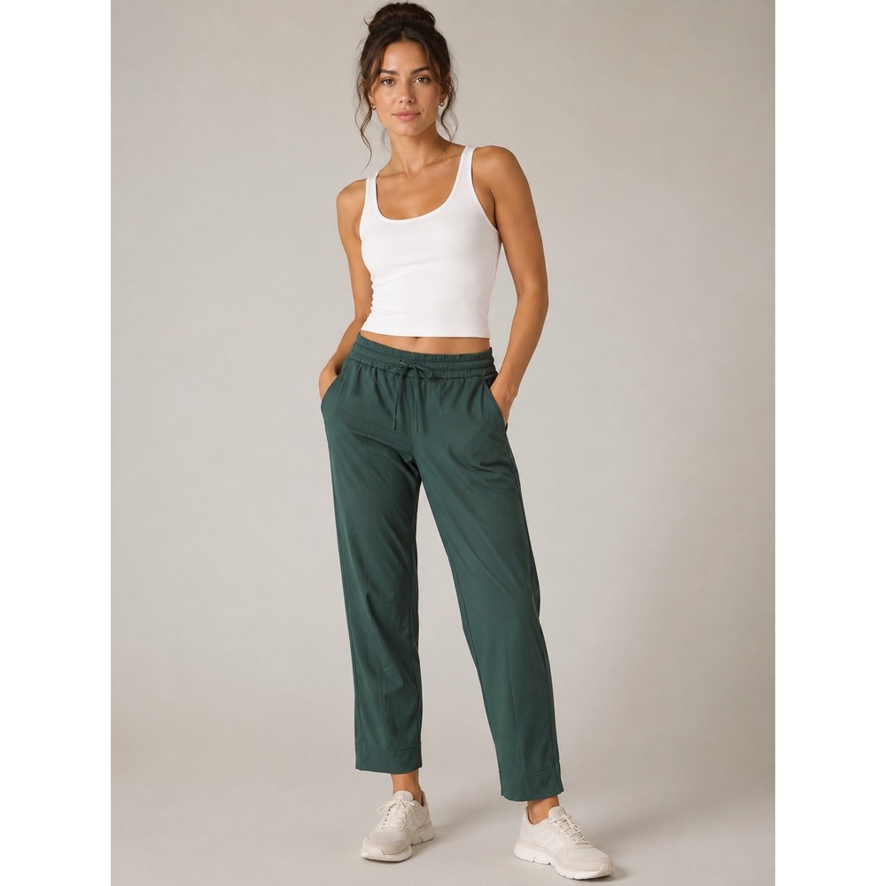 Lululemon On the Fly 7/8 Pant Luxtreme Dark Forest Green LW5FWDS Medium Rise M